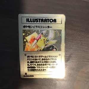 RARE Gold Illustrator Pokemon